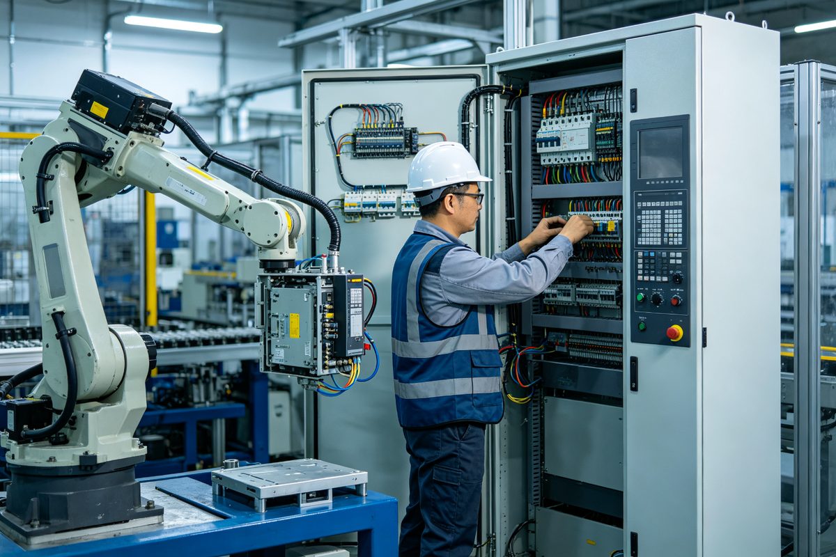 Industrial robot teach pendants, touch screens, keypads, and HMI units